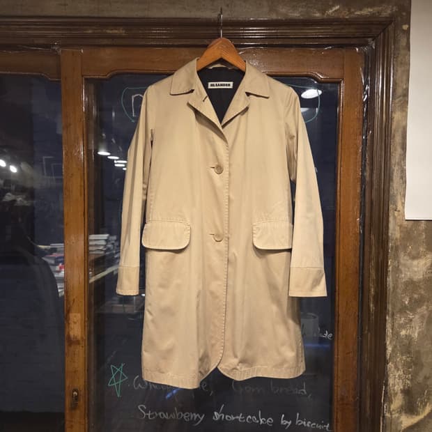 질샌더 트렌치코트 