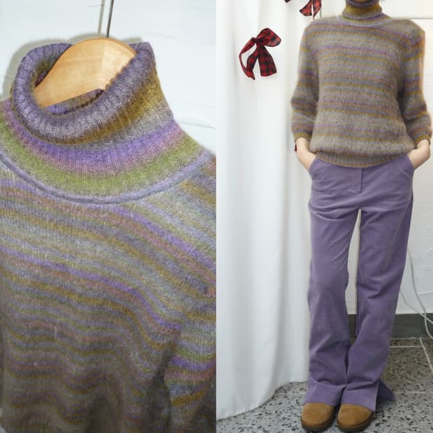 misty stripe knit
