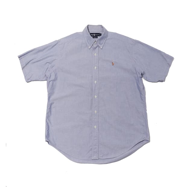 RALPH LAUREN 일본판 옥스퍼드 반팔 셔츠 size 41/105