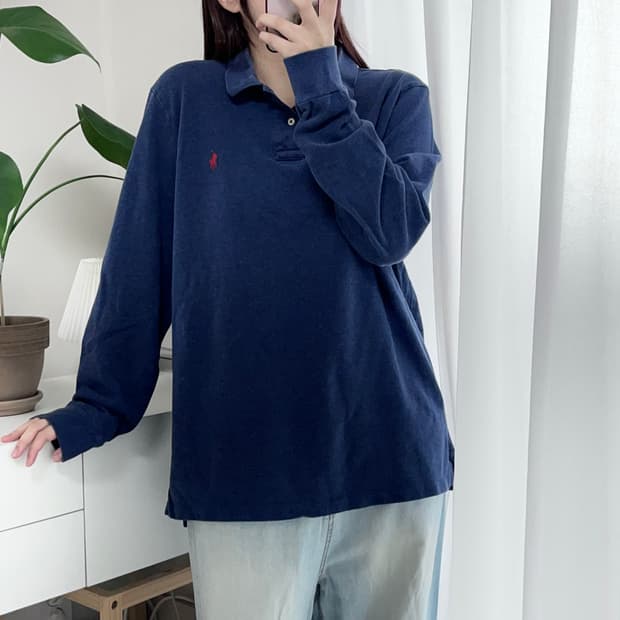 [정품] 폴로 네이비 / 레드포니 긴팔카라티 [ XL ]