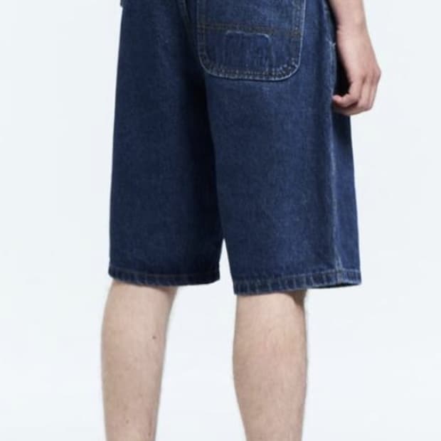 플라스틱프로덕트 버뮤다팬츠 wallet shorts blue L