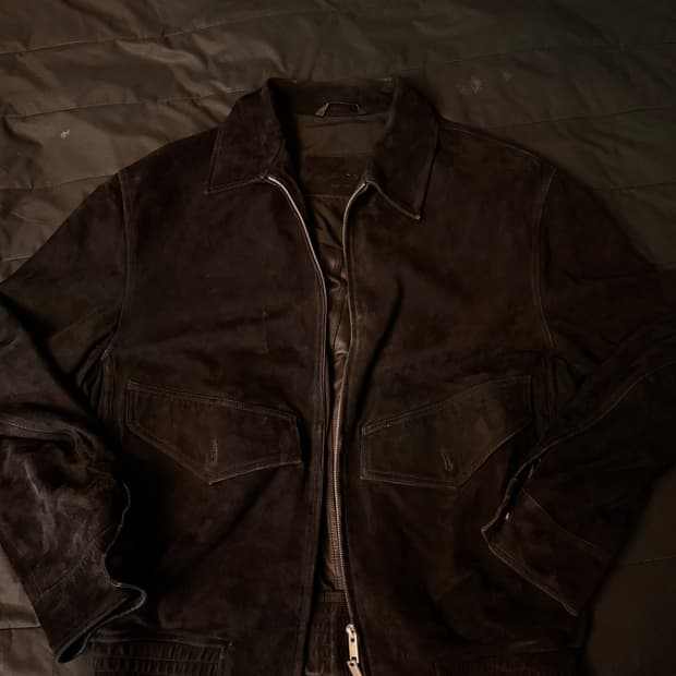 마시모두띠 고트스킨 스웨이드 A2자켓 