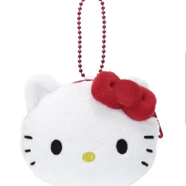 산리오 헬로키티 마이멜로디 한교동 포차코 페이스 동전 케이스 키링