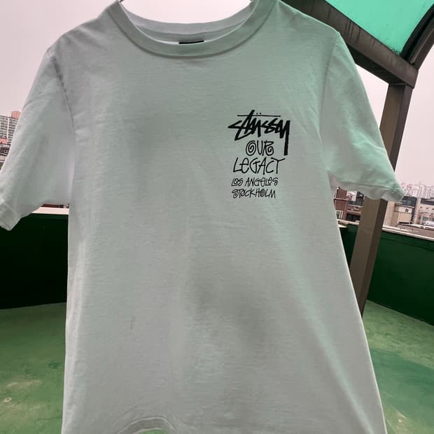 스투시 Our Legacy 반팔 티셔츠 화이트
