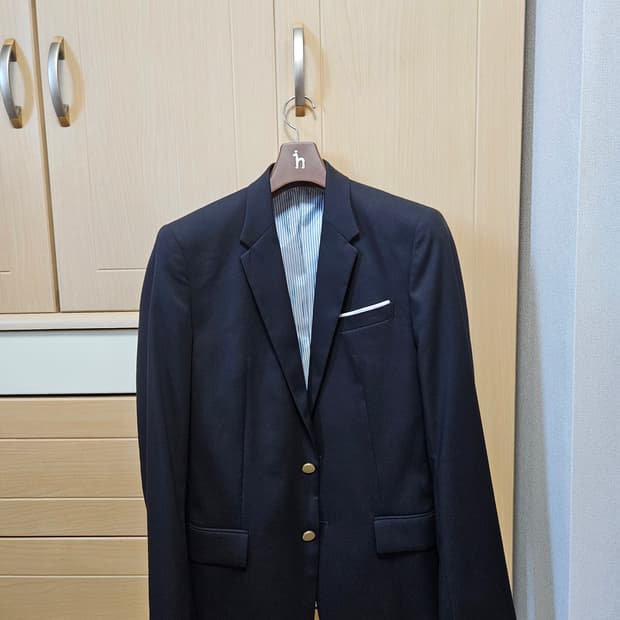 [실착1회] 금장 블레이저 네이비 (100)