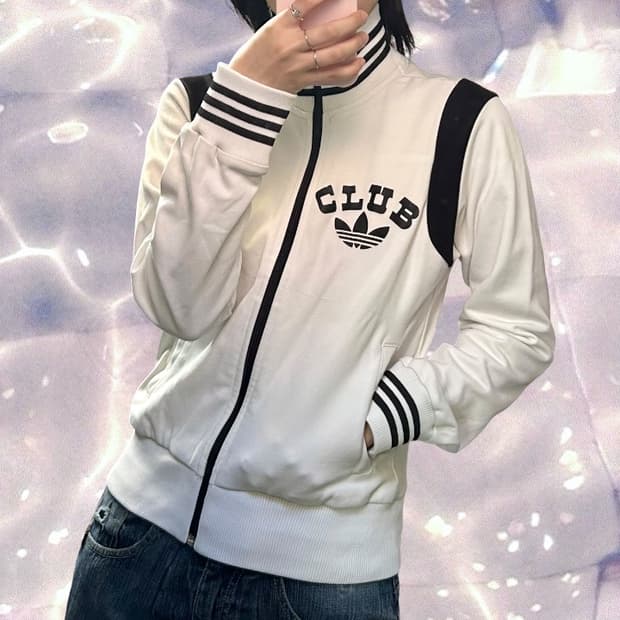 00s 아디다스 올드스쿨 클럽 져지 화이트 대장 90