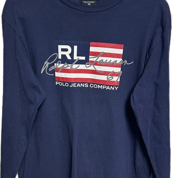 폴로 성조기 롱슬리브