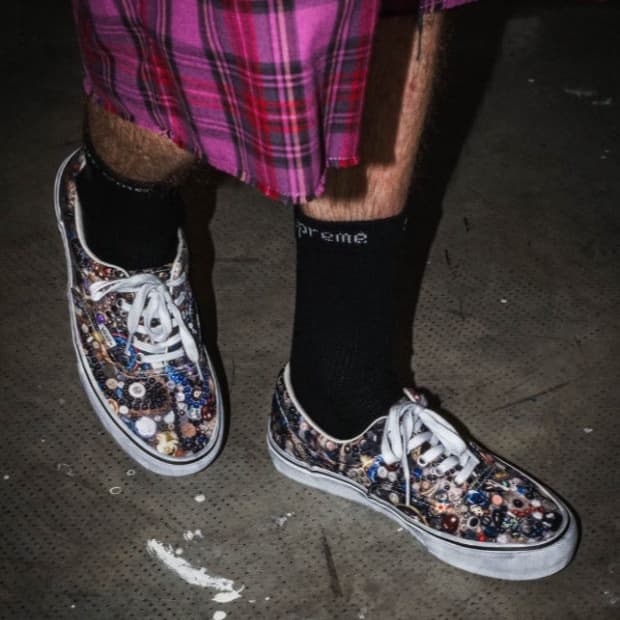 반스x슈프림x마이크켈리 에라 블랙