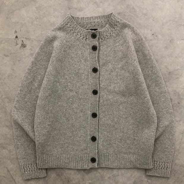 A.P.C. 아페쎄 그레이 캐시미어 혼방 가디건