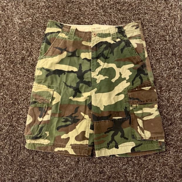 빈티지 카고 카모팬츠 착샷있음