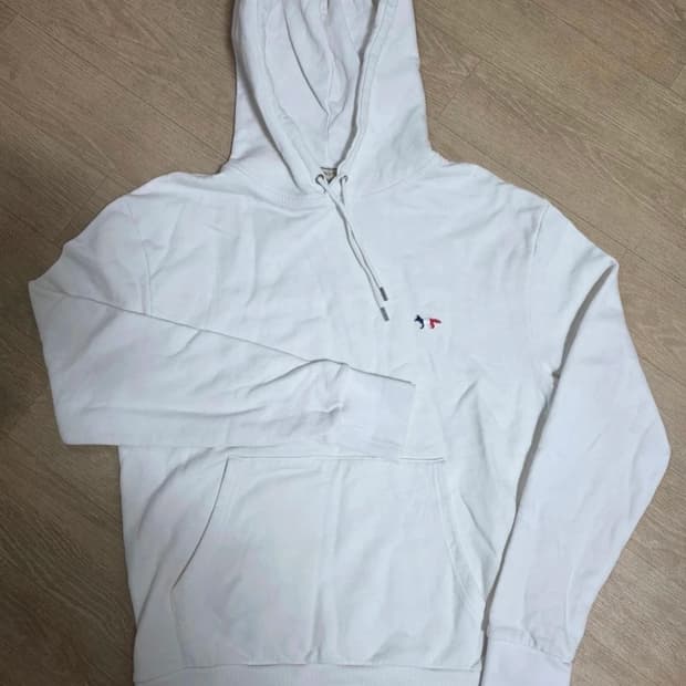 메종키츠네 트리콜로르 폭스 패치 후드티 M