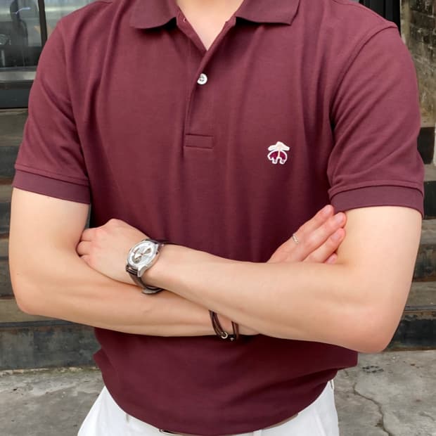브룩스브라더스 수피마코튼 폴로셔츠 M