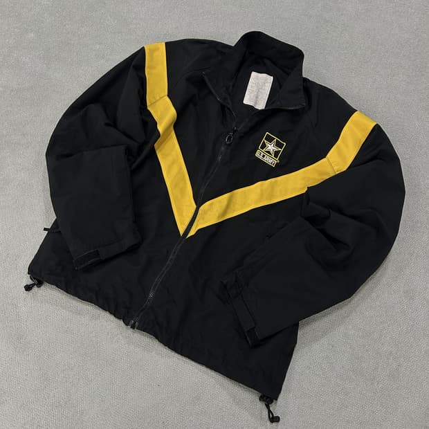 미군 U.S.ARMY 블랙 바람막이 자켓 L