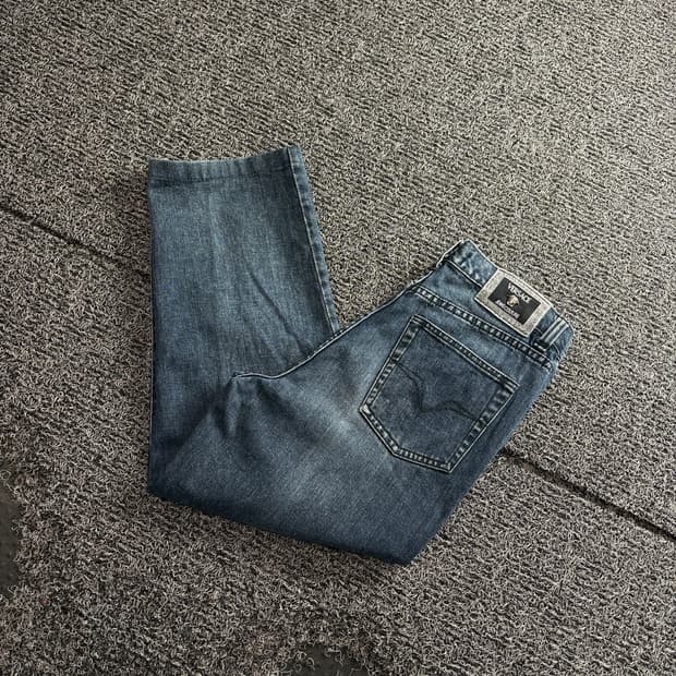 베르사체 진스 꾸뛰르 아카이브 워싱 데님 팬츠 4539