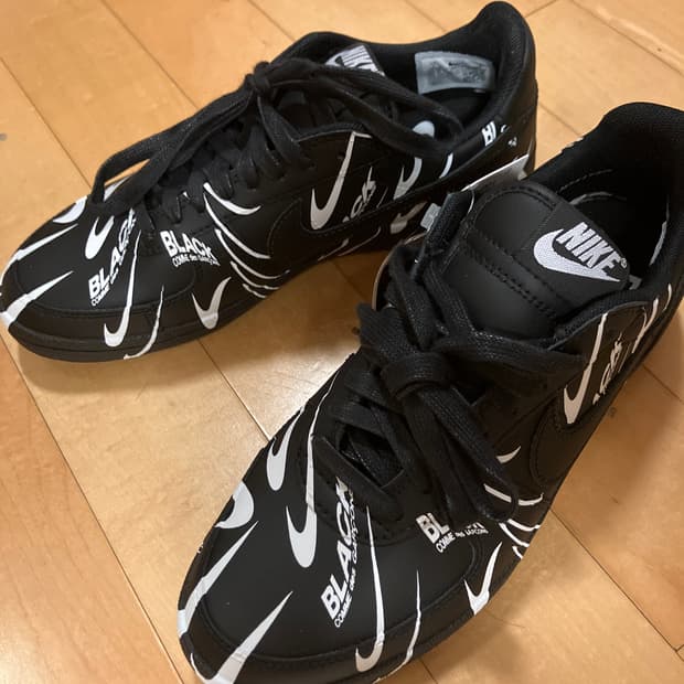 나이키 x 꼼데가르송 블랙 필드제네럴 82 250사이즈