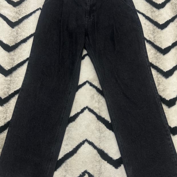 [30]DNSR 원턱 와이드 데님팬츠/흑청