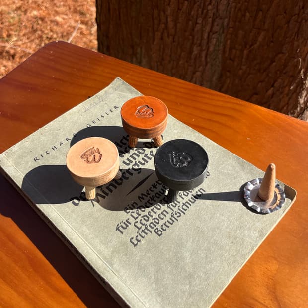 Stool incense holder