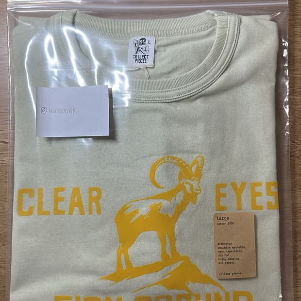 (L) 컬렉트피시스 CEFG T-SHIRTS (LIGHT OLIVE)