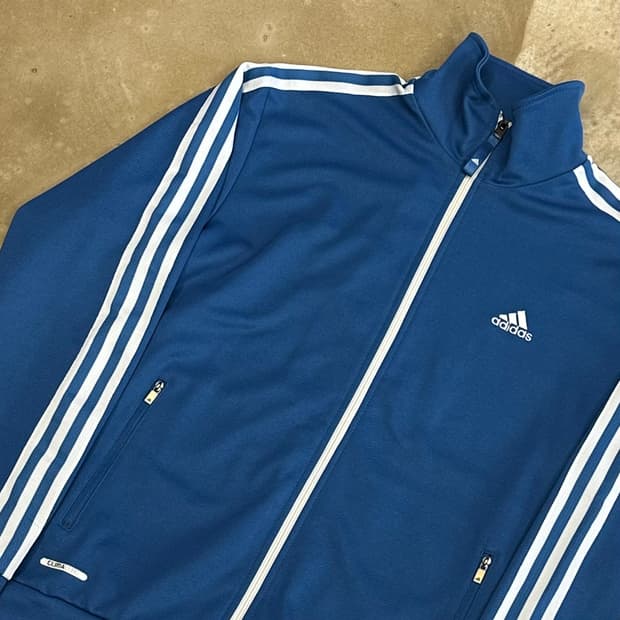 100 아디다스 블루 트랙탑