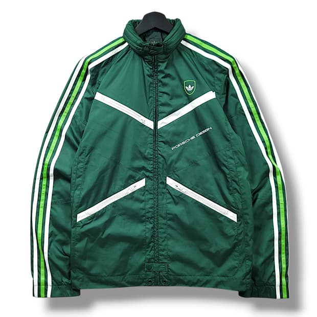 [100] 아디다스 포르쉐 그린 후드 올드스쿨 바람막이