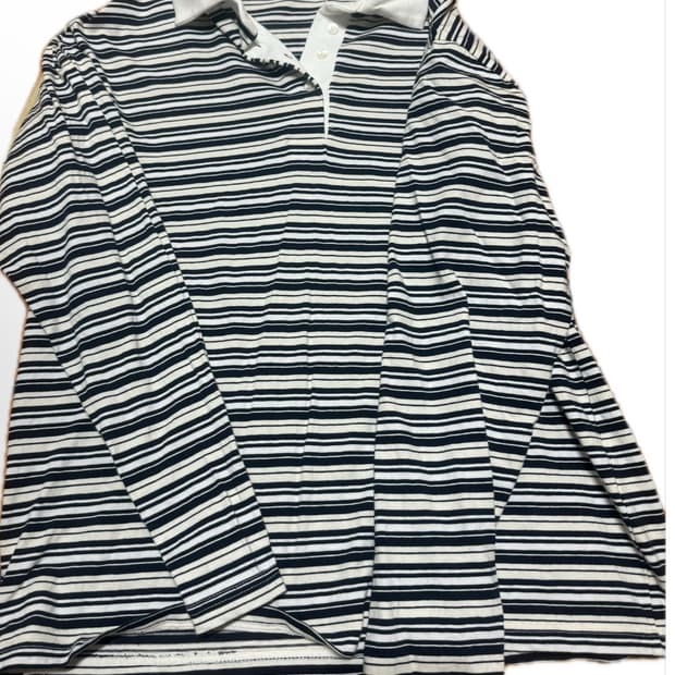 단가라 긴팔 상의 빈티지