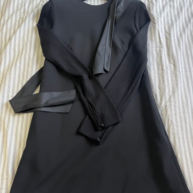 Lucky chouette Black mini dress(36)