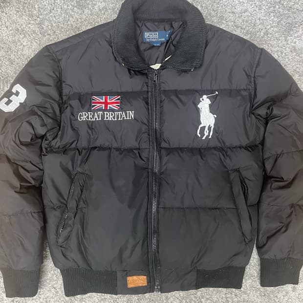 폴로 브리튼 패딩 블랙 m사이즈