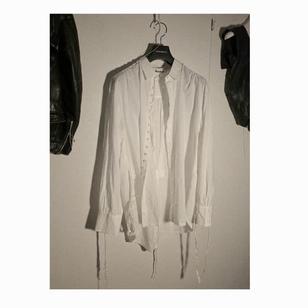Midorikawa button fringe detail shirt