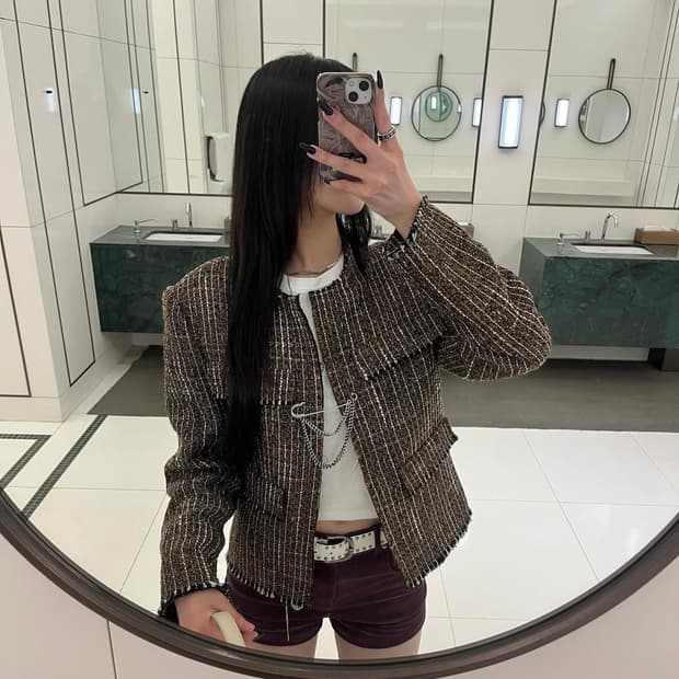 데어드 코듀로이 마이크로 쇼츠 퍼플