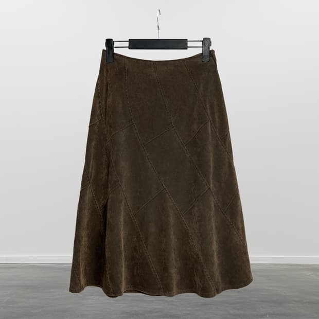 빈티지 디테일 롱 스커트 