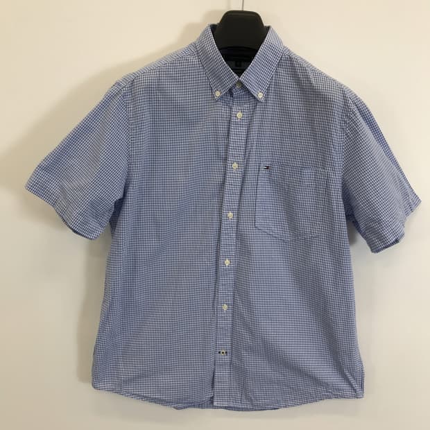 타미힐피거 커스텀핏 깅엄체크셔츠 [XL]