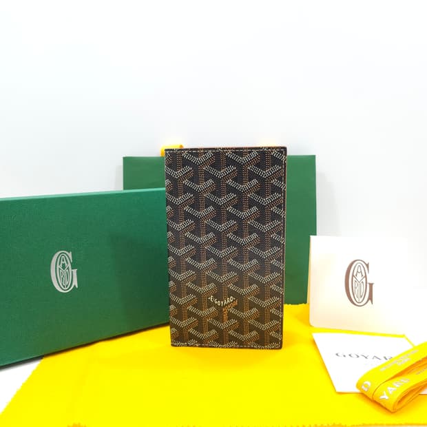 [정품] 고야드 생로슈 장지갑 블랙탄
