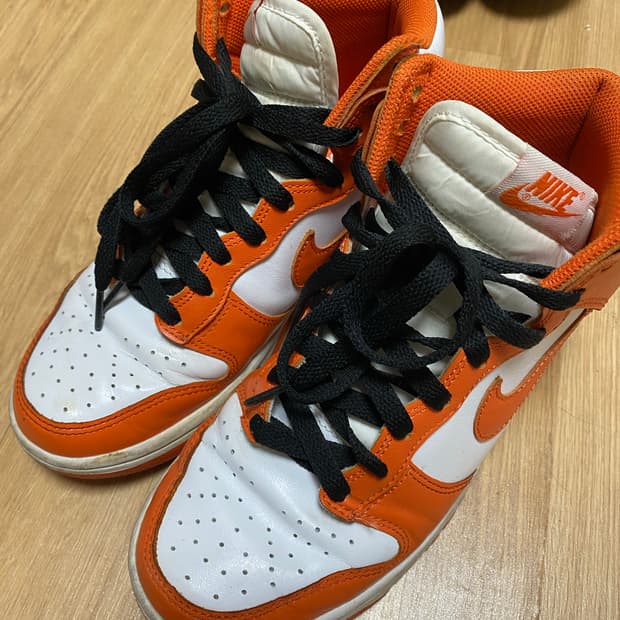 나이키 덩크 하이 레트로 오렌지 블레이즈