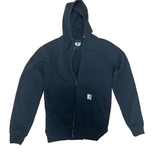 칼하트 sx 루즈 핏 미드웨이트 레귤러 풀 집 스웨트셔츠 블랙