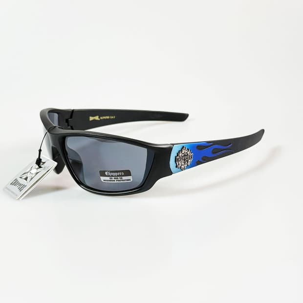 CHOPPERS 맷블랙 랩어라운드 스포티 바이커 빈티지 선글라스