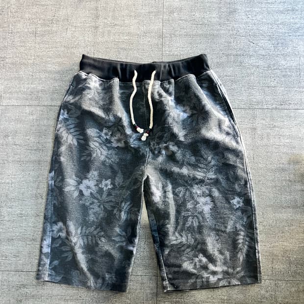 일본빈티지 올드스쿨아메카지 혁오풍 하와이 보헤미안테슬 하프팬츠반바지