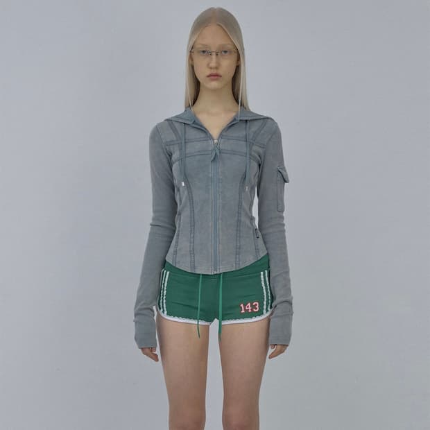 스컬프터 Washed Bondage Hoodie Washed Sage