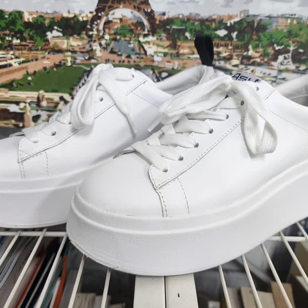 아쉬 여성 스니커즈 240 문레더 플랫폼 스니커즈 통굽 키높이 HD29