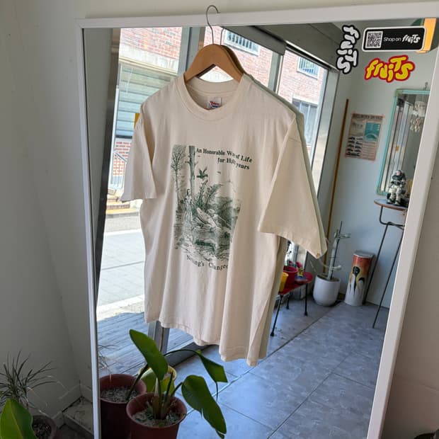 90s USA 헤인즈 Jim Tastrud 싱글스티치 반팔티 L