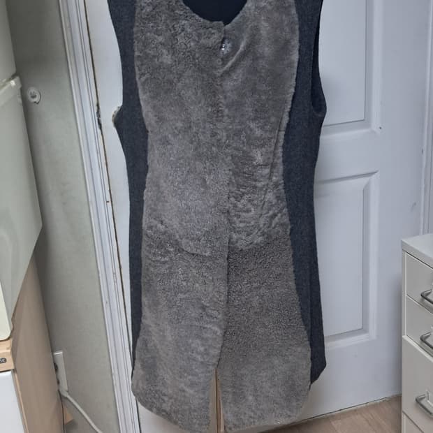 파비아나필라피 양털 롱베스트 퍼조끼 L(55~77)