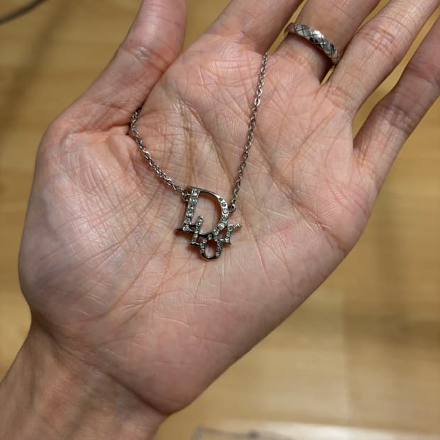 디올 오블리크 목걸이