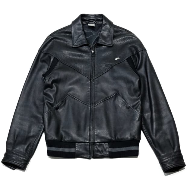 나이키 레더 트랙자켓 L (100) nsw 양가죽 펀칭레더