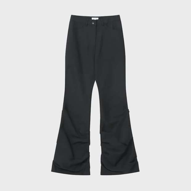 미세키서울 Cotton shirring bootscut pants