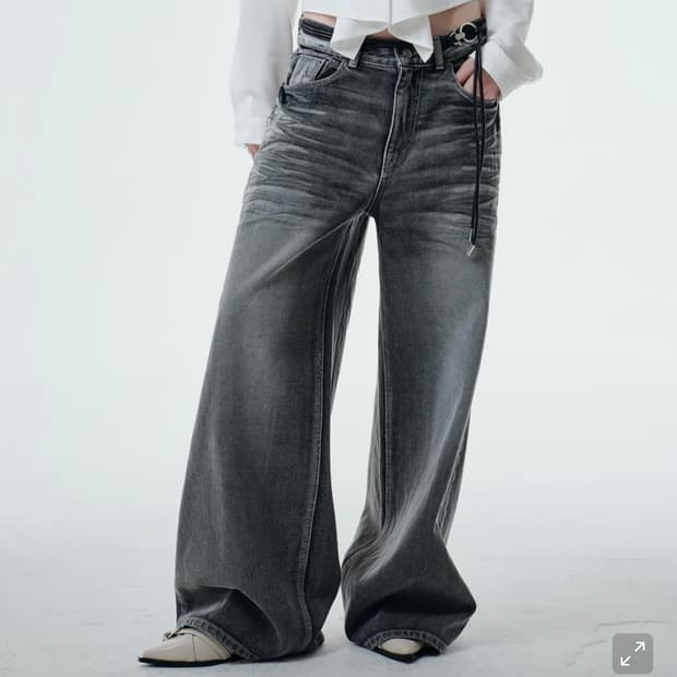 2000아카이브스 스나이더 와이드 데님 스톤그레이