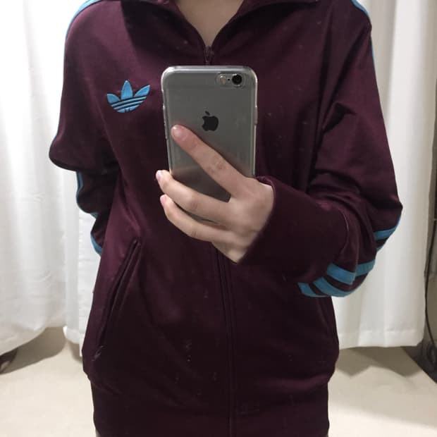 아디다스 버건디 하늘 구파이어버드 져지 트랙탑 90