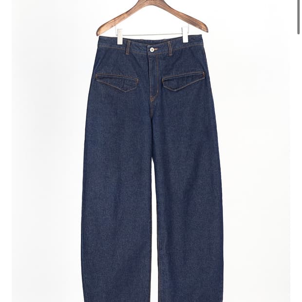 Aieul curved jeans (indigo)_48사이즈