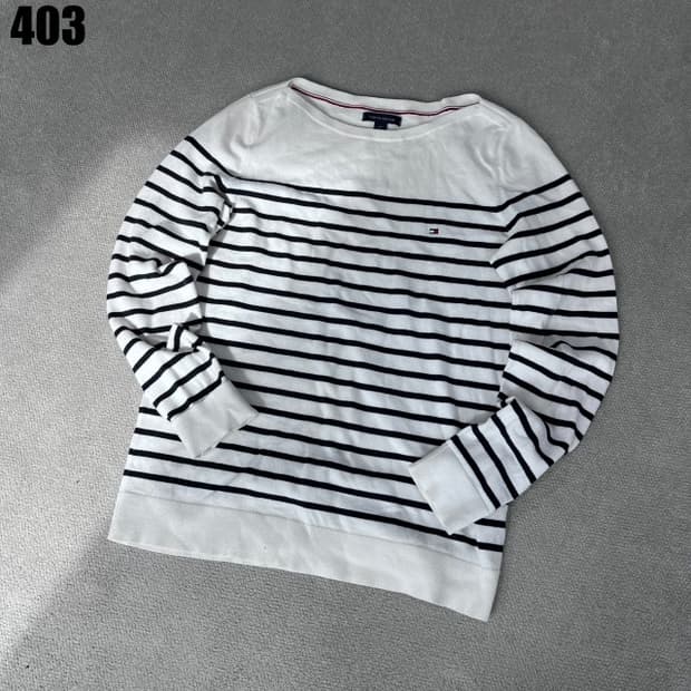 타미힐피거 스트라이프 긴팔티 