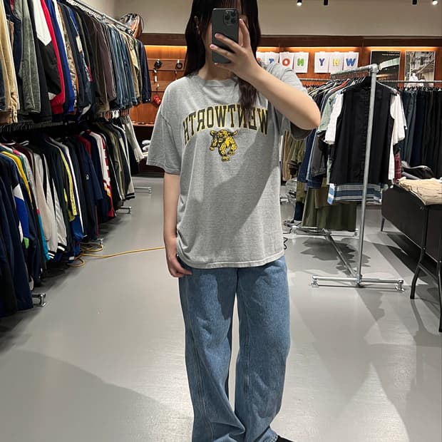 챔피온 프린팅 반팔 티셔츠