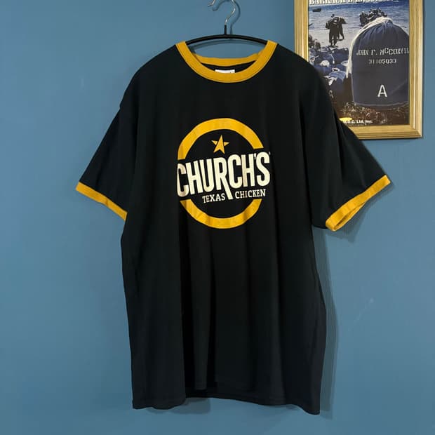 00‘s Church's Texas Chicken Ringer Tee
