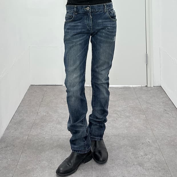 Dolce & Gabbana Paint Splatter Distresse